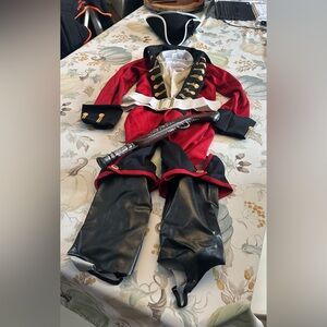 Kids British Red Coat Soldier costume